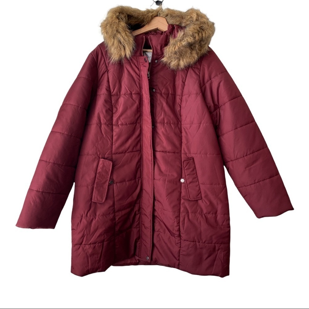 ASOS (Junarose) Faux fur trim parka NWT